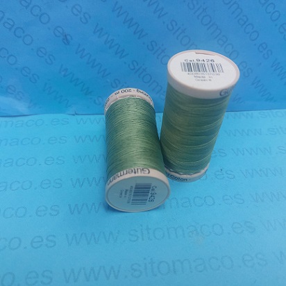 SET 2 BOBINAS GUTERMAN ACOLCHADO 200m  VERDE HIERBA COD.: 9426